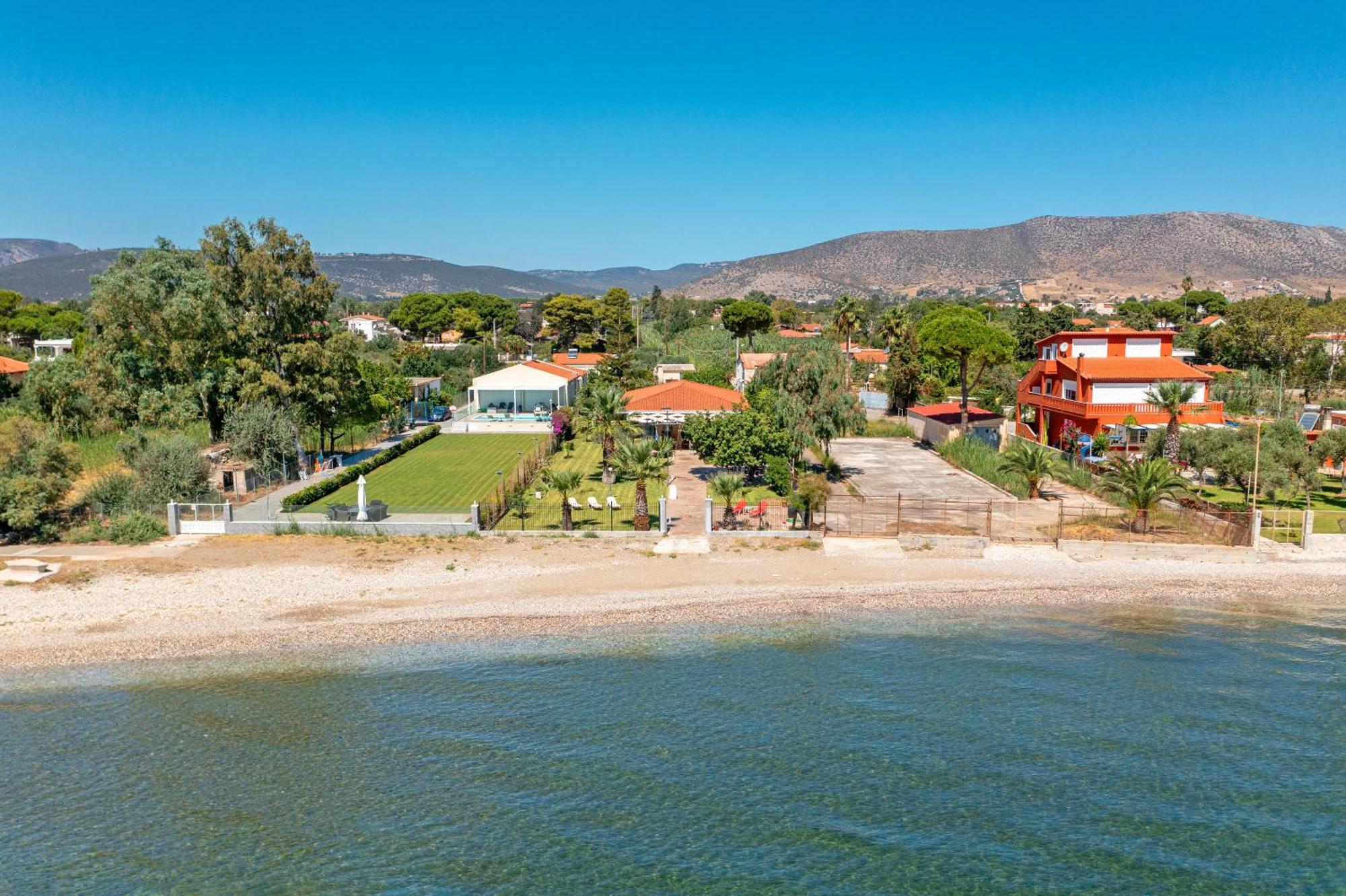 Maria'S Mansion 3 M From The Sea Villa Marathón Buitenkant foto